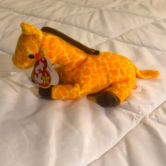 “Twigs” TY Beanie Baby, Orange and Brown Giraffe, Vintage Collectible 1995 - Picture 1 of 11